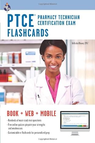 ptce pharmacy technician certification exam flashcard book + online 1st edition della ata khoury cpht