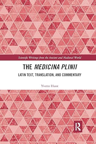 the medicina plinii 1st edition yvette hunt 1032177039, 978-1032177038