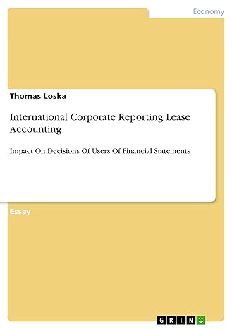 international corporate reporting lease accounting impact on decisions of users of financial statements 1st