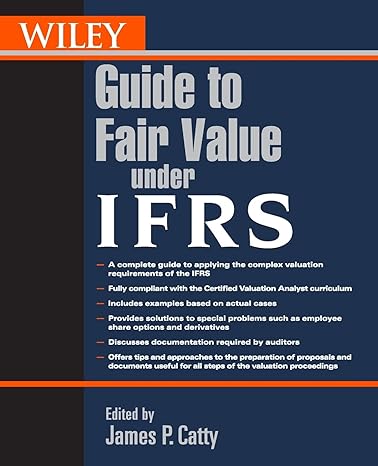 wiley guide to fair value under ifrs international financial reporting standards 1st edition catty