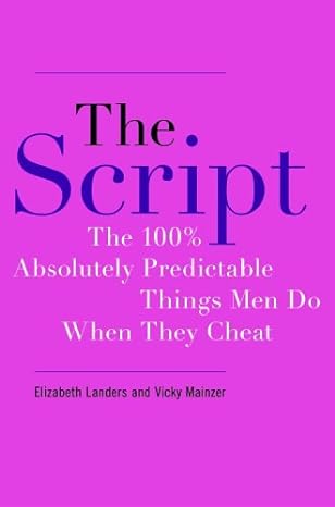 the script the 100 absolutely predictable things men do when they cheat 1st edition elizabeth landers ,vicky
