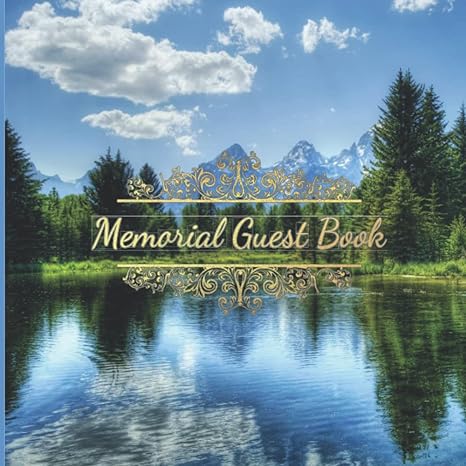 memorial guest book blue skies mountains and the great outdoors book of condolences 1st edition tributes