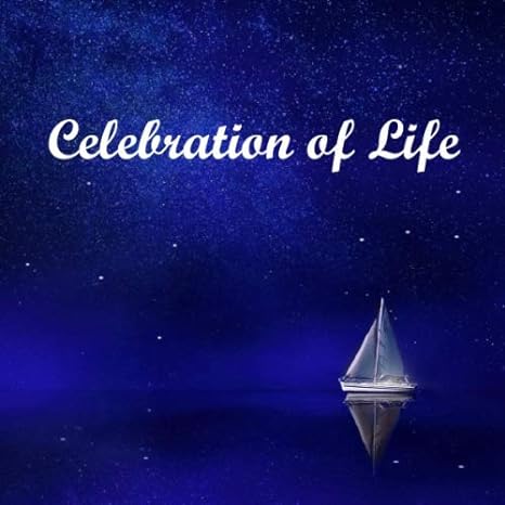 celebration of life sailboat with dark blue sky background funeral guest book memorial guest book condolence