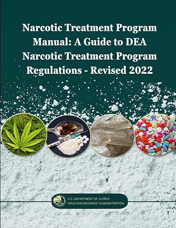 narcotic treatment program manual a guide to dea narcotic treatment program regulations revised 2022 1st