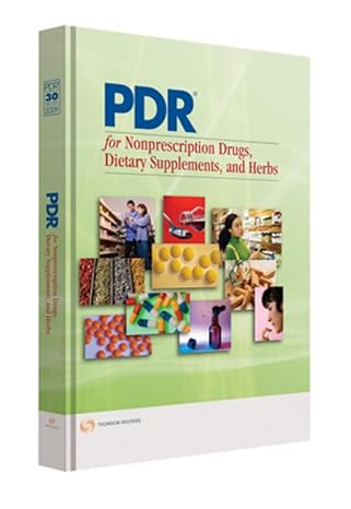 pdr for nonprescription drugs dietary supplements and herbs 2009 30th edition physicians desk reference inc