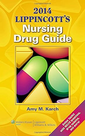 2014 lippincotts nursing drug guide 1st edition amy m karch 145118655x, 978-1451186550