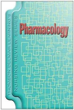 delmars nursing review series pharmacology 1st edition delmar learning 1401811809, 978-1401811808