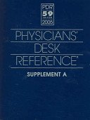 pdr supplement a 2005 physicians desk reference 59th edition pdr staff 1563635062, 978-1563635069