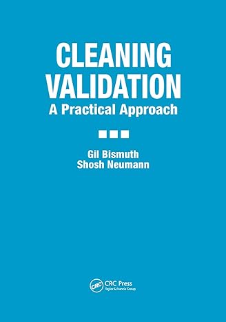 cleaning validation a practical approach 1st edition gil bismuth ,shosh neumann 0367398923, 978-0367398927