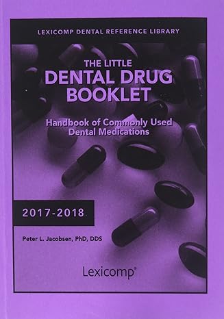 little dental drug booklet 25th edition peter l jacobsen 1591953642, 978-1591953647