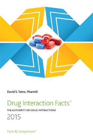 drug interaction facts 2015 1st edition david s tatro 1574393634, 978-1574393637