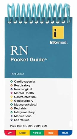 rn pocket guide 3rd edition paula derr 1284025322, 978-1284025323