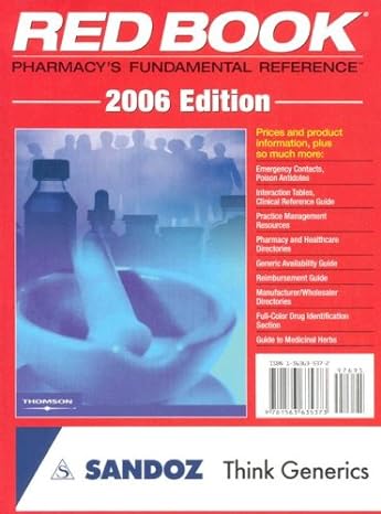 2006 redbook pharmacys fundamental reference revised edition pdr staff 1563635372, 978-1563635373