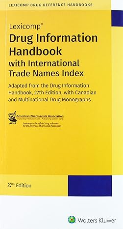 drug information handbook with international trade names index 27th edition lexicomp 1591953715,
