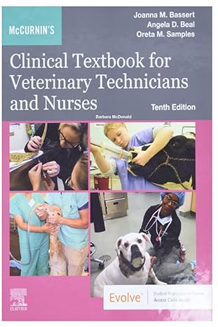 clinical textbook for veterinary technicians and nurses 1st edition barbara mcdonald b0c7t3lzrz,