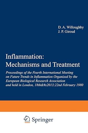 inflammation mechanisms and treatment proceedings of the fourth international meeting on future trends in