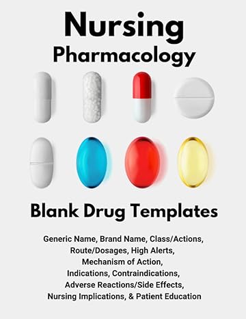 nursing pharmacology drug templates 1st edition tanisha mcdowell rn b0bfvzgqvt