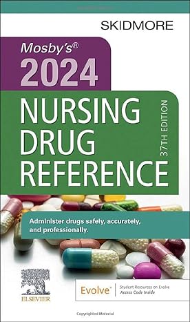 mosbys 2024 nursing drug reference 37th edition linda skidmore roth rn msn np 0443118906, 978-0443118906