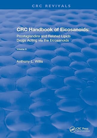 revival crc handbook of eicosanoids volume ii prostaglandins and related lipids 1st edition a l willis