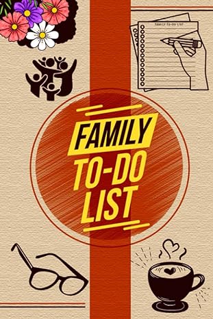 family to do list this book will help to organize your family task list a family member responsible for its