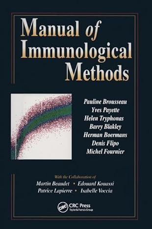 manual of immunological methods 1st edition canadian networking 084938558x, 978-0849385582