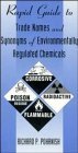 rapid guide to trade names and synonyms of environmentally regulated chemicals 1st edition richard p pohanish