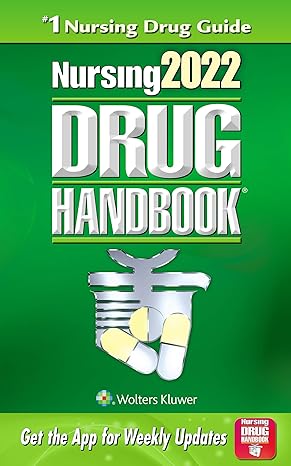 nursing2022 drug handbook 40th edition lippincott williams wilkins 1975158881, 978-1975158880