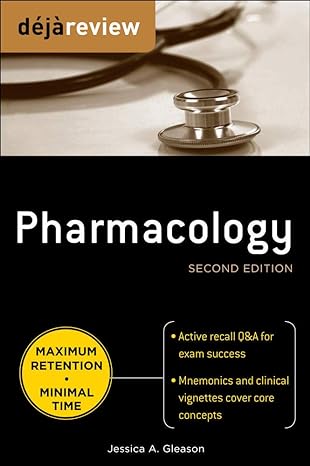 deja review pharmacology 2nd edition jessica gleason 0071627294, 978-0071627290
