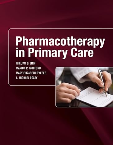 pharmacotherapy in primary care 1st edition william linn ,marion wofford ,mary elizabeth o'keefe ,l michael