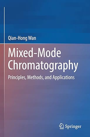 mixed mode chromatography principles methods and applications 1st edition qian hong wan 9811654875,