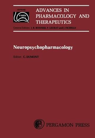 neuropsychopharmacology proceedings of the 7th international congress of pharmacology paris 1978 1st edition