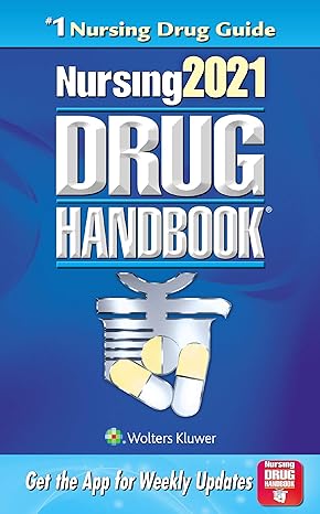 nursing2021 drug handbook 40th edition lippincott williams wilkins 1975138392, 978-1975138394
