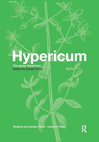 hypericum the genus hypericum 1st edition edzard ernst 0367395533, 978-0367395537