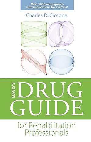 daviss drug guide for rehabilitation professionals 1st edition charles d ciccone pt phd fapta 0803625898,