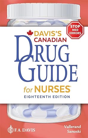 canadian drug guide for nurses 18th edition april hazard vallerand phd rn faan ,cynthia a sanoski bs pharmd