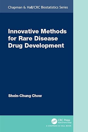 innovative methods for rare disease drug development 1st edition shein chung chow 0367502909, 978-0367502904