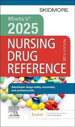 mosbys 2025 nursing drug reference 38th edition linda skidmore roth rn msn np 0443122008, 978-0443122002