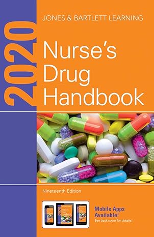 2020 nurses drug handbook 19th edition jones bartlett learning 1284167909, 978-1284167900