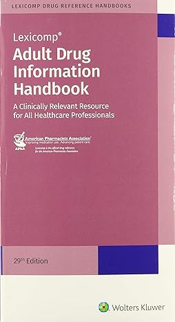adult drug information handbook 29th edition lexicomp 1591953812, 978-1591953814