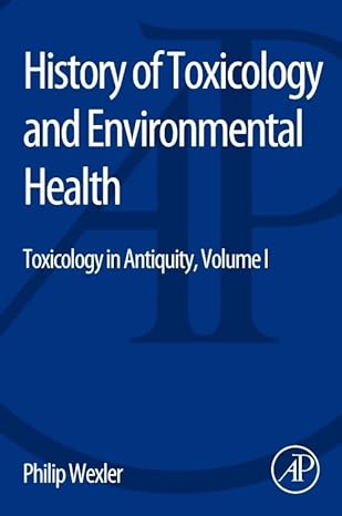 history of toxicology and environmental health toxicology in antiquity volume i 1st edition philip wexler