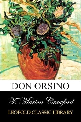 don orsino 1st edition f marion crawford b00vqh5hq8