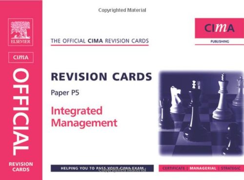 cima revision cards integrated management 1st edition david harris 0750681225, 978-0750681223