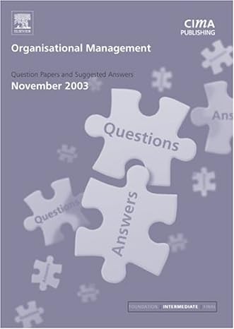 Organisational Management November 2003 Exam Qandas
