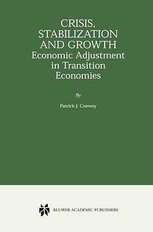 crisis stabilization and growth economic adjustment in transition economies 1st edition patrick j conway