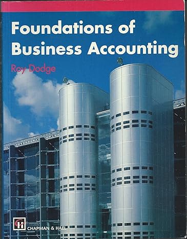 foundations of business accounting 1st edition roy dodge 0412545608, 978-0412545603