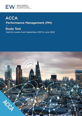 acca performance management study text 2021 22 1st edition emile woolf international 1848438753,