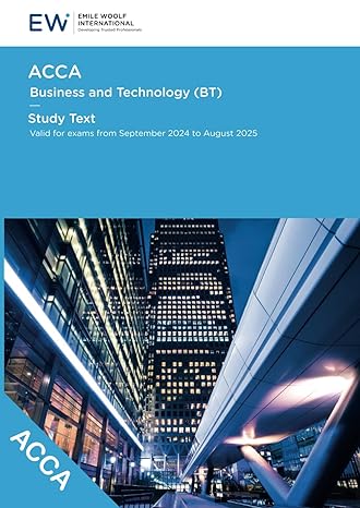 acca business and technology study text 2024 25 1st edition emile woolf international 1848432593,