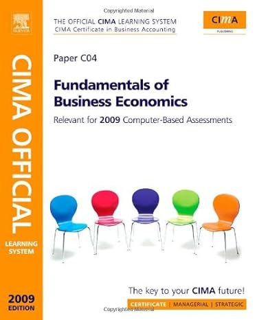 cima official learning system fundamentals of business economics cima study systems certificate level 2006