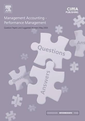 management accounting performance management may 2003 exam questions and answers 1st edition graham eaton