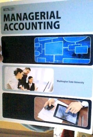 managerial accounting 231 washington state university mcgraw hill w/ access code 6th edition mcgraw hill